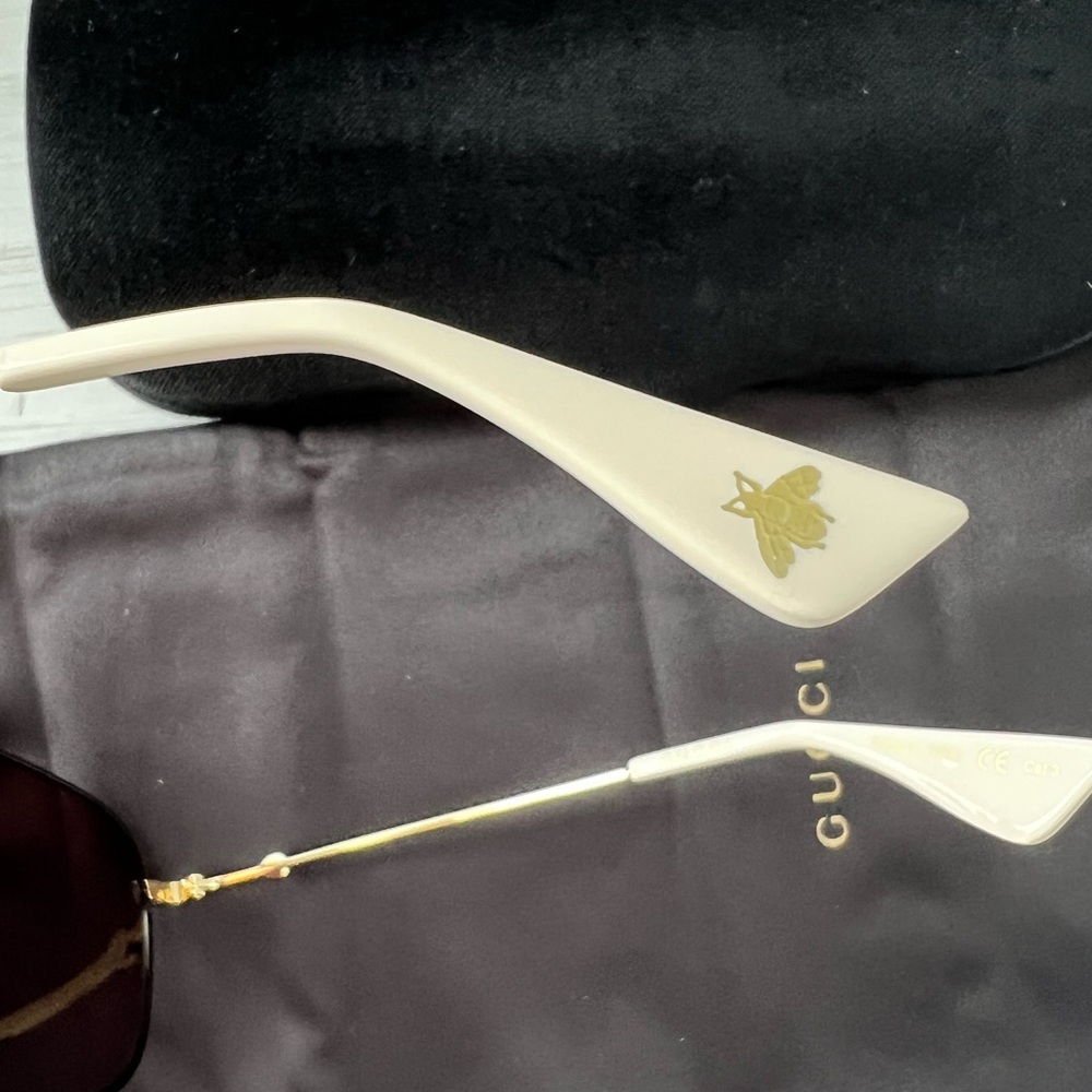 GUCCI 57mm aviator sunglasses - Picture 7 of 11